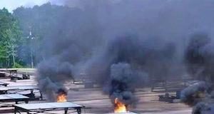 open pit burning