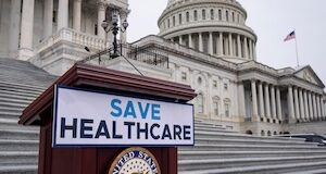 federal shutdown over healthcare premium spikes